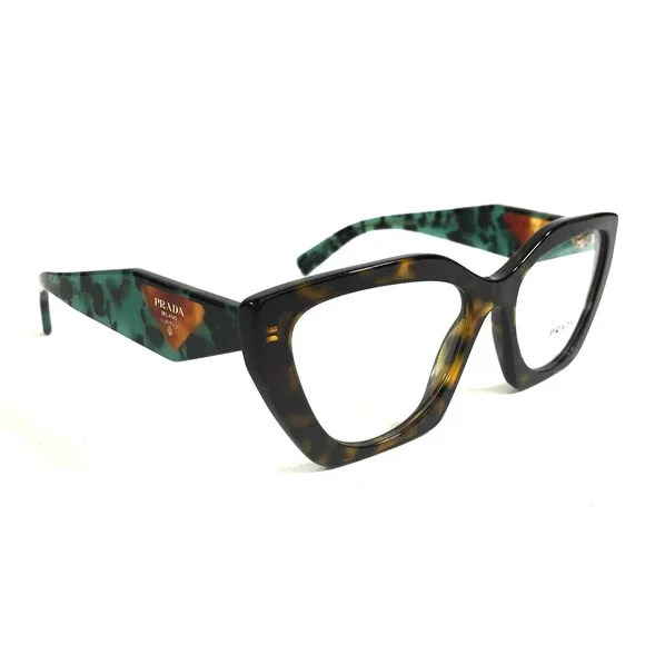 Prada Eyeglasses Frames VPR09Y 2AU-1O1 Tortoise Butterfly Full Rim 54-18-140 - Picture 4 of 12